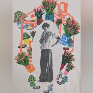 Harry Styles Is Always In Style Cropped White Tee Size Large